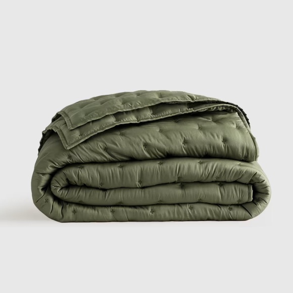 Quince Other - NWT QUINCE Bamboo Quilt King/Cal King Olive 7501
